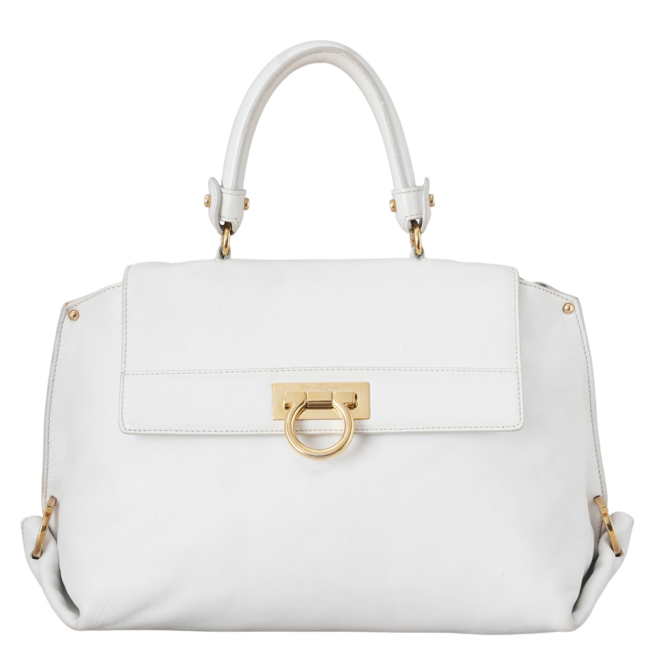 FERRAGAMO(USED)페레가모 간치니 탑핸들 숄더백